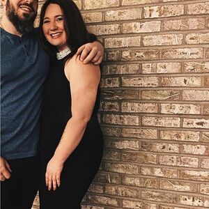 Adrianna Papell Black Jumpsuit